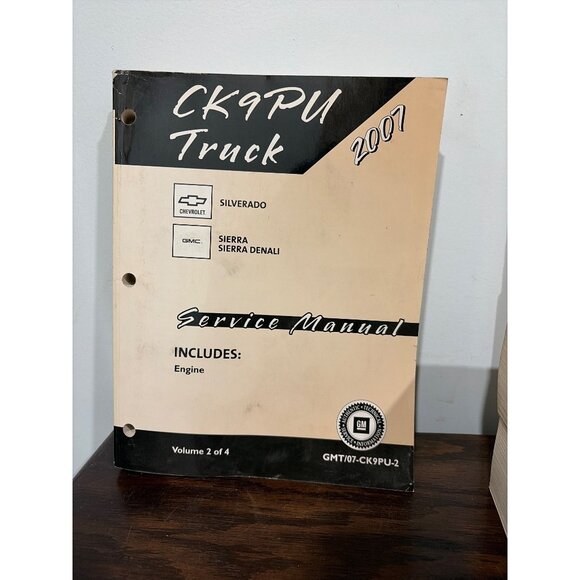 2007 CK9PU Truck Service Manual Set Of 4 Chevrolet GMC Silverado Sierra Denali - Picture 6 of 8
